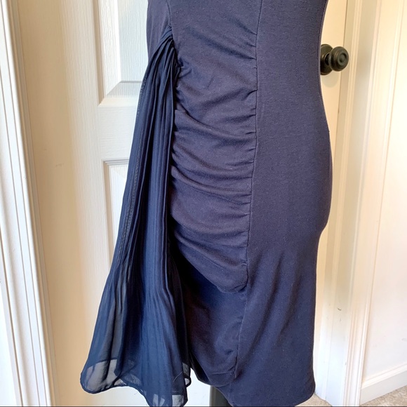 TOV HOLY Cotton Blend Navy Sleeveless Dress —SZ. M - Picture 4 of 15
